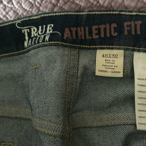 True Nation dark rinse Athletic fit Jeans